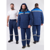 Костюм зимний Квайл-1 СОП (тк.Смесовая,210) брюки, т.синий/васильковый