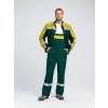 Костюм Бриготек-2 СОП (тк.Смесовая,260) п/к, зеленый/желтый