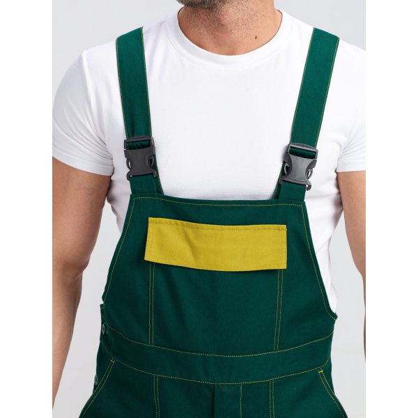 Костюм Бриготек-2 СОП (тк.Смесовая,260) п/к, зеленый/желтый