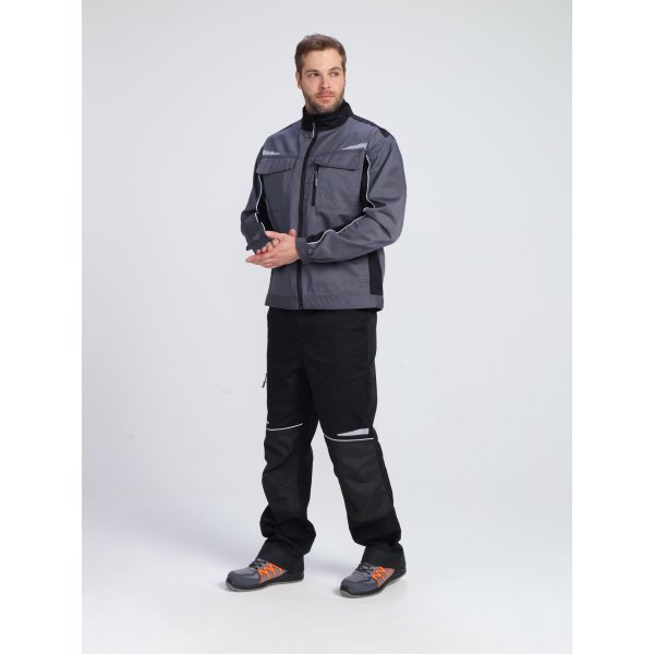 Костюм ProfLineSpecialist-2 (тк.Смесовая,240) п/к, серый/черный