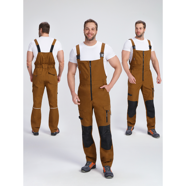 Полукомбинезон ProfLineSpecialist (тк.РипСтоп,240), коричневый/черный