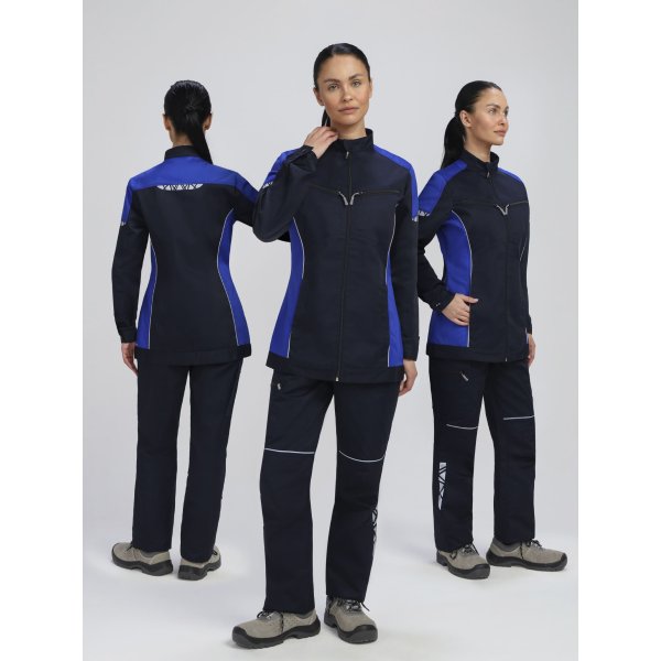 Костюм женский ProfLineSpecialist-1 (тк.Смесовая,240) брюки, т.синий/васильковый