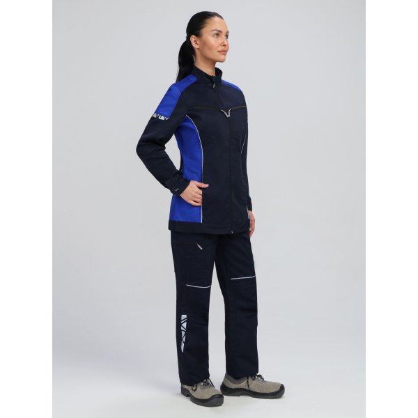 Костюм женский ProfLineSpecialist-1 (тк.Смесовая,240) брюки, т.синий/васильковый