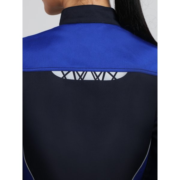 Костюм женский ProfLineSpecialist-1 (тк.Смесовая,240) брюки, т.синий/васильковый