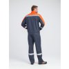Костюм Бриготек-2 СОП (тк.Смесовая,260) п/к, т.серый/оранжевый