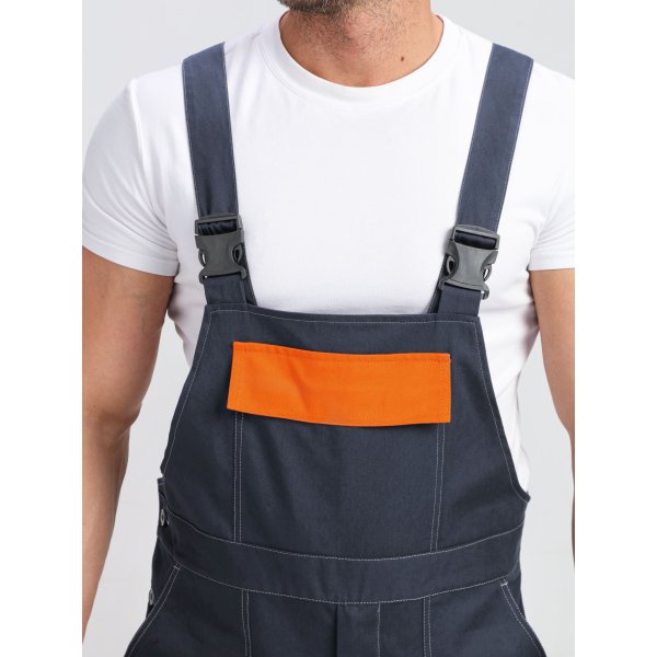 Костюм Бриготек-2 СОП (тк.Смесовая,260) п/к, т.серый/оранжевый