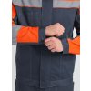 Костюм Бриготек-2 СОП (тк.Смесовая,260) п/к, т.серый/оранжевый