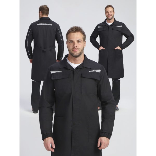 Халат ProfLineSpecialist (тк.Смесовая,240), черный