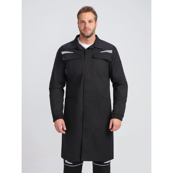 Халат ProfLineSpecialist (тк.Смесовая,240), черный