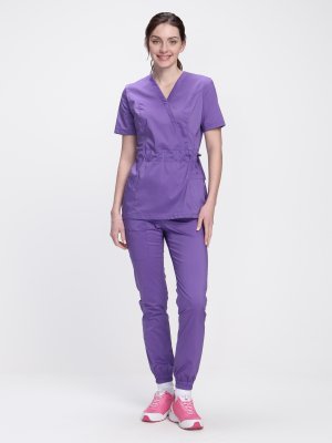 Костюм женский хирургический MedLine (тк.Стрейч,120), сиреневый