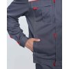 Костюм Фаворит-1 Премиум СОП (тк.Смесовая,240) брюки, т.серый/серый/красный