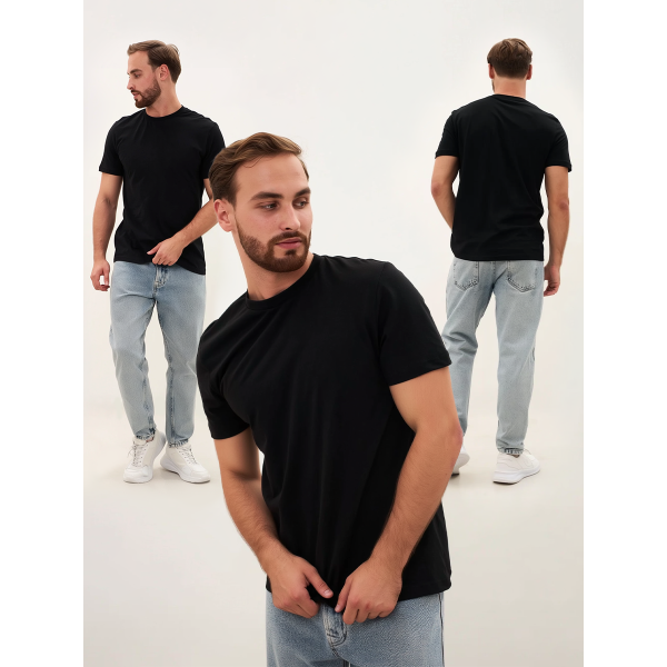 Футболка ProfLineBase (тк.Трикотаж,160), черный