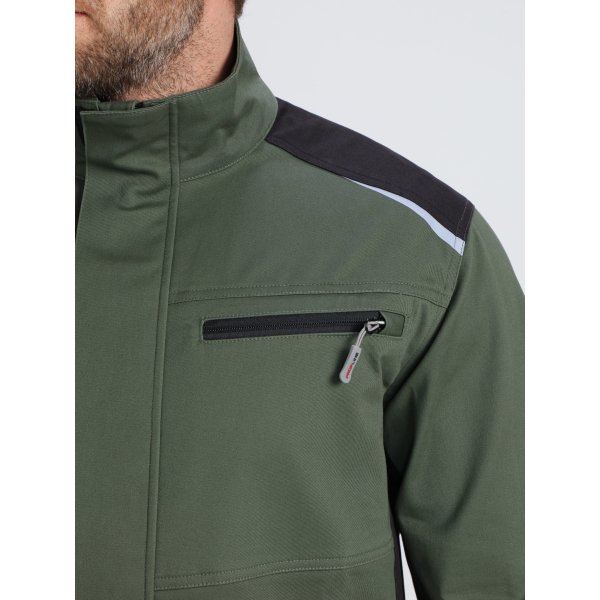 Костюм ProfLineLeader-1 (тк.Хлопок/Спандекс,260) брюки, хаки/черный