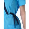 Костюм женский Симпл-001 (тк.Смесовая,120) MedLine, т.синий/голубой