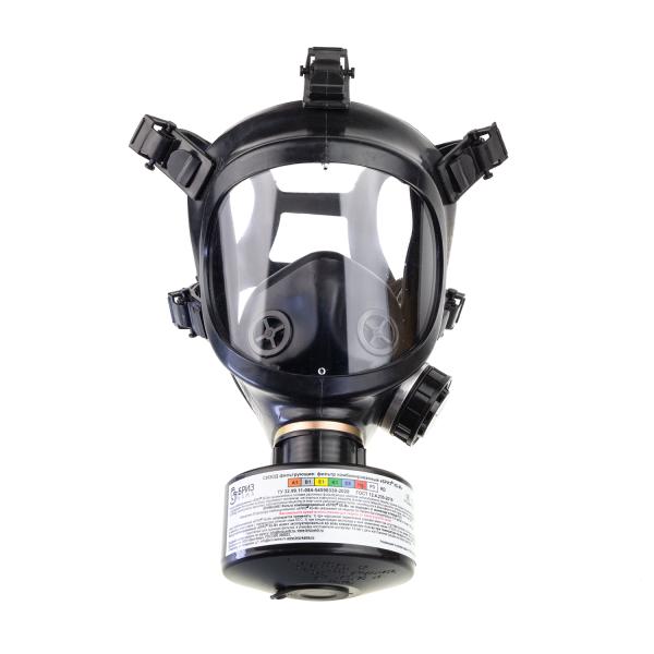Противогаз гражданский Бриз 3306 A1B1E1K1SXHgP3 RD (с маской, ППМ, категория 2)