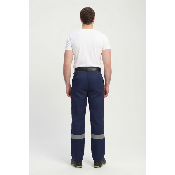 Костюм Зенк-1 СОП (тк.Смесовая,240) брюки, т.синий/васильковый