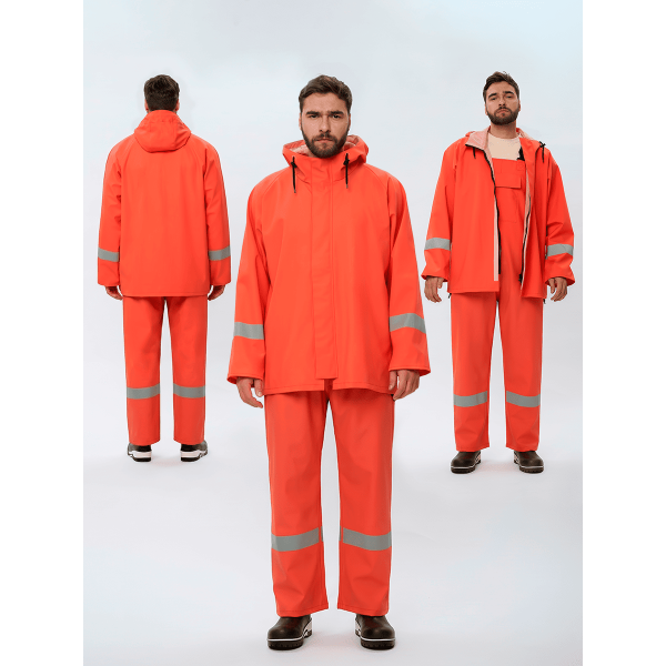 Костюм влагозащитный для рыбаков ProfLineSpecialist СОП (ПВХ,550), оранжевый