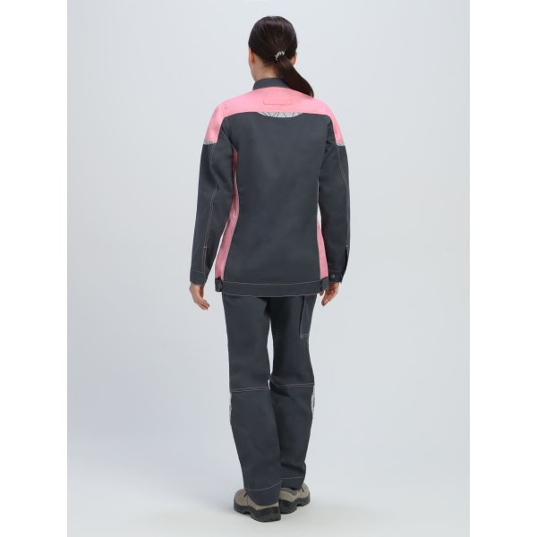 Куртка женская ProfLineSpecialist (тк.Смесовая,240), серый/розовый