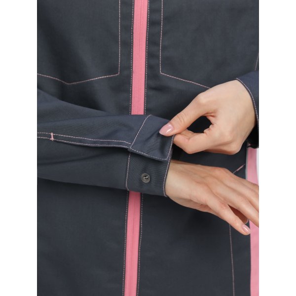 Куртка женская ProfLineSpecialist (тк.Смесовая,240), серый/розовый