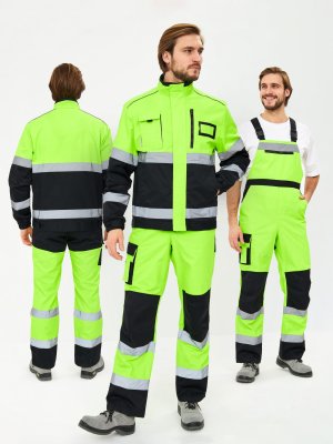 Костюм сигнальный PROFLINE Specialist-2 МВО (тк.Смесовая,240) п/к, желтый/черный