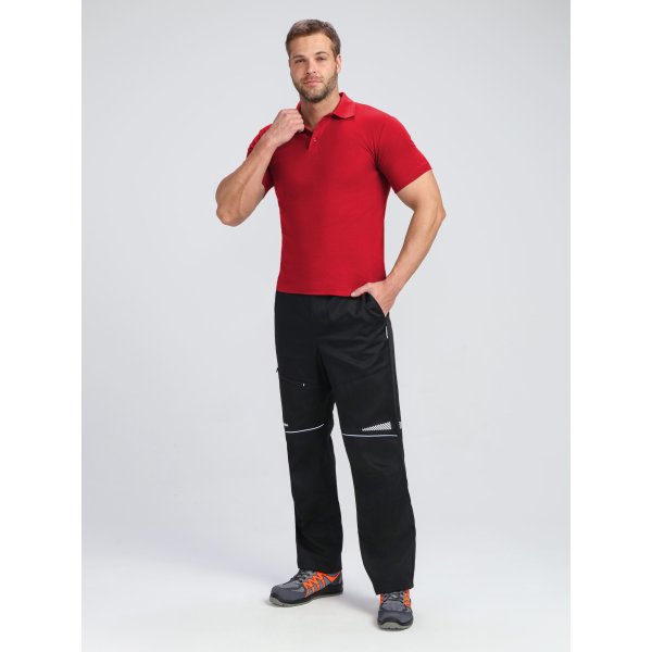 Рубашка поло ProfLineBase (тк.Пике,180), красный