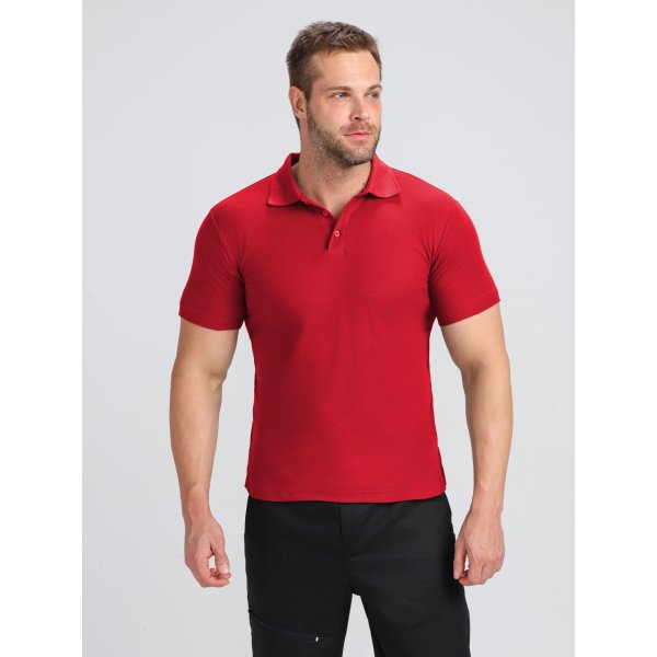 Рубашка поло ProfLineBase (тк.Пике,180), красный