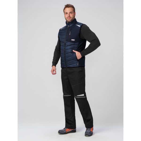 Жилет утепленный ProfLineLeader (тк.Нейлон/Софтшел), синий