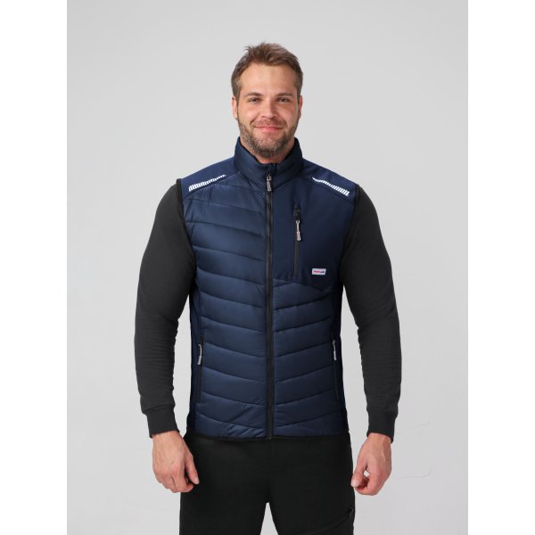 Жилет утепленный ProfLineLeader (тк.Нейлон/Софтшел), синий