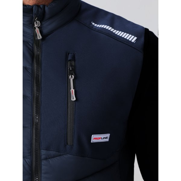 Жилет утепленный ProfLineLeader (тк.Нейлон/Софтшел), синий