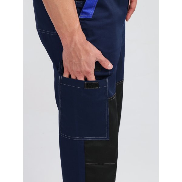 Костюм ProfLineBase-2 (тк.Твил,210) п/к, т.синий/черный/васильковый