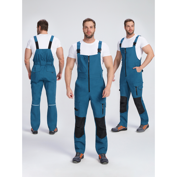 Полукомбинезон ProfLineSpecialist (тк.РипСтоп,240), циан/черный