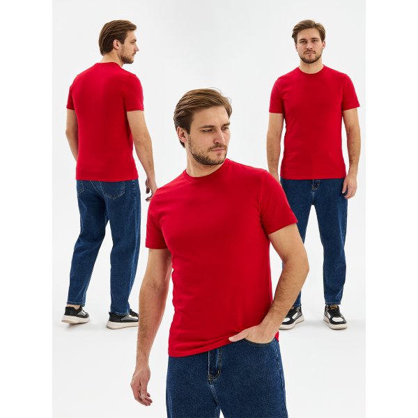 Футболка ProfLineBase (тк.Трикотаж,160), красный