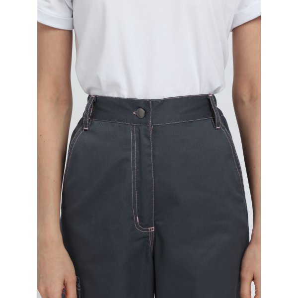 Брюки женские ProfLineSpecialist (тк.Смесовая,240), серый/розовый