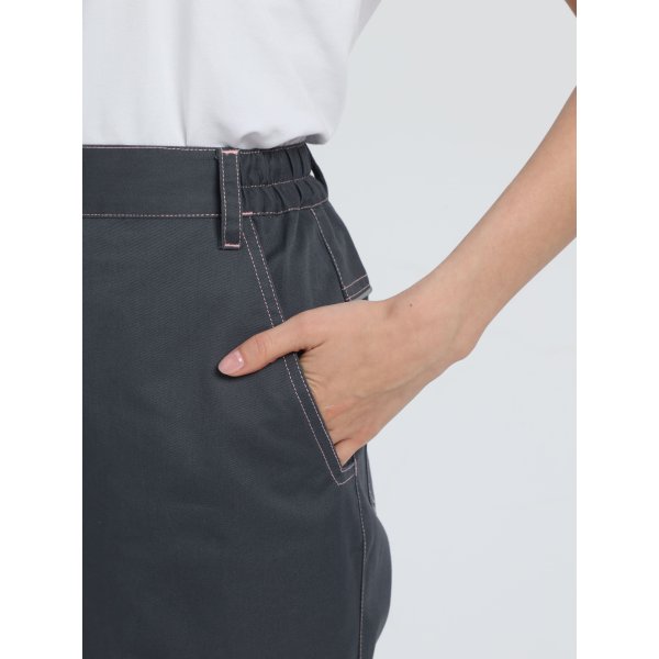 Брюки женские ProfLineSpecialist (тк.Смесовая,240), серый/розовый