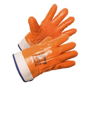 Перчатки АМПАРО™ Арктика крага с ПВХ крошкой (хлопок+поролон+ПВХ), 438677