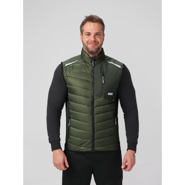 Жилет утепленный ProfLineLeader (тк.Нейлон/Софтшел), хаки