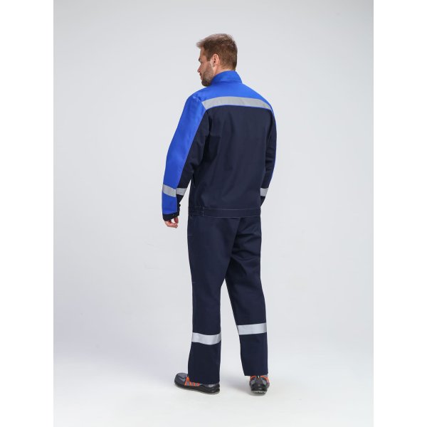 Костюм Бриготек-2 СОП (тк.Смесовая,260) п/к, т.синий/васильковый