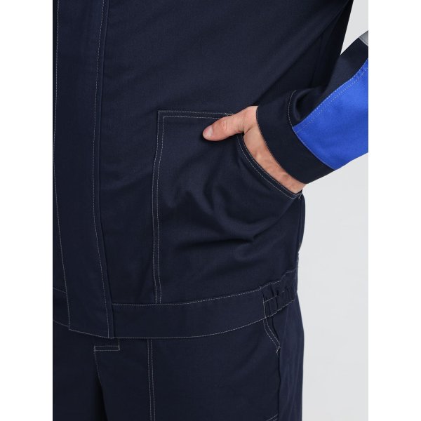 Костюм Бриготек-2 СОП (тк.Смесовая,260) п/к, т.синий/васильковый