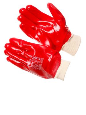 Перчатки Gward МБС ПВХ красные, Ruby100, PVC002