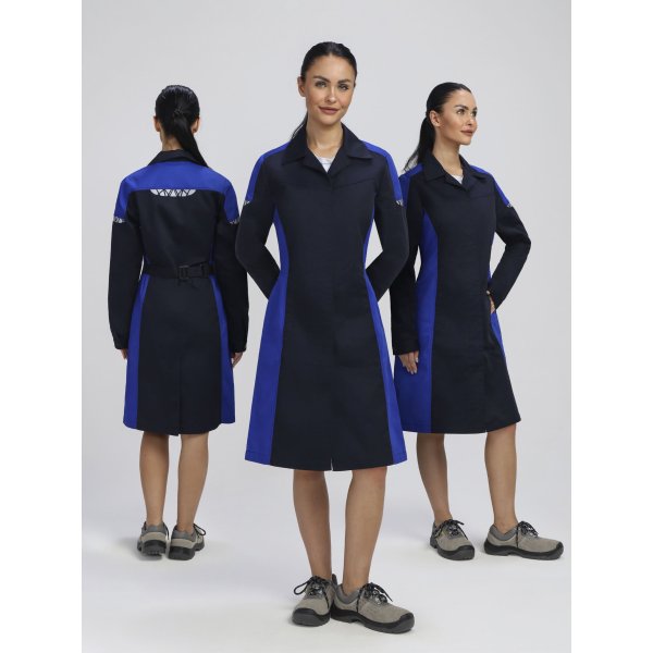 Халат женский ProfLineSpecialist (тк.Смесовая,240), т.синий/васильковый