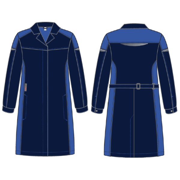 Халат женский ProfLineSpecialist (тк.Смесовая,240), т.синий/васильковый