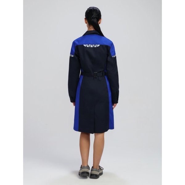 Халат женский ProfLineSpecialist (тк.Смесовая,240), т.синий/васильковый