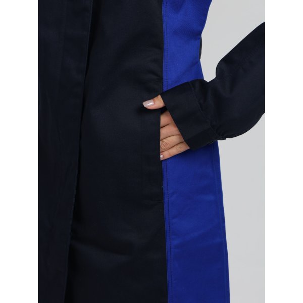 Халат женский ProfLineSpecialist (тк.Смесовая,240), т.синий/васильковый