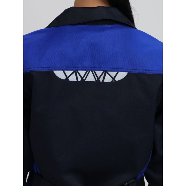 Халат женский ProfLineSpecialist (тк.Смесовая,240), т.синий/васильковый