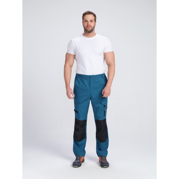 Костюм ProfLineSpecialist-1 (тк.РипСтоп,240) брюки, циан/черный