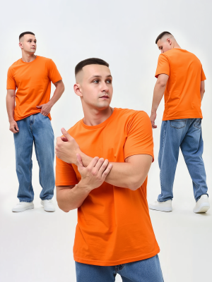 Футболка ProfLineBase (тк.Трикотаж,160), оранжевый