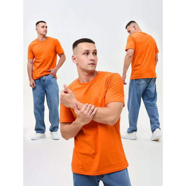 Футболка ProfLineBase (тк.Трикотаж,160), оранжевый