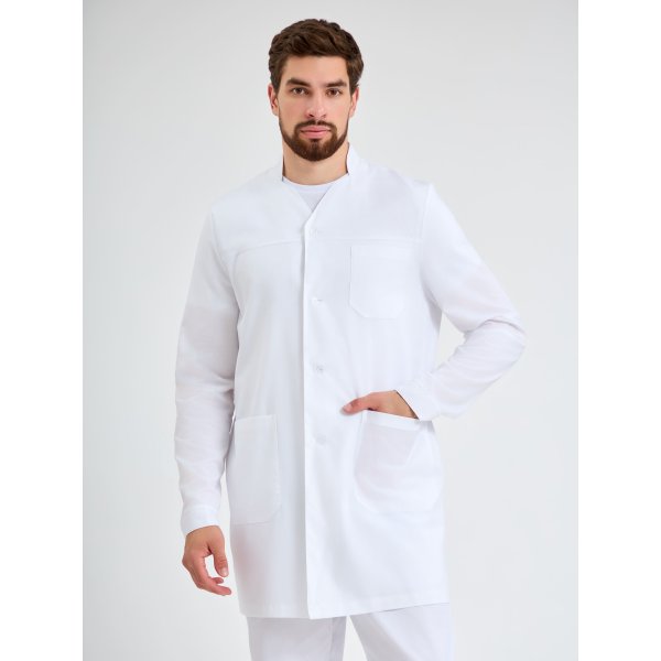 Халат мужской Глеб (тк.Смесовая,150), белый