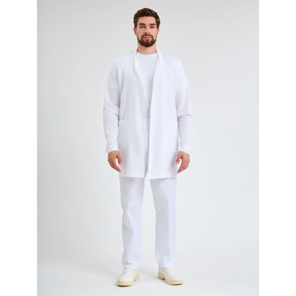 Халат мужской Глеб (тк.Смесовая,150), белый