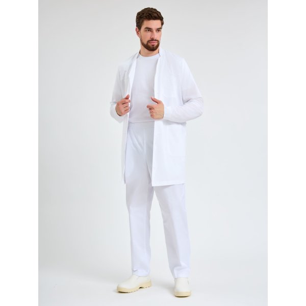 Халат мужской Глеб (тк.Смесовая,150), белый